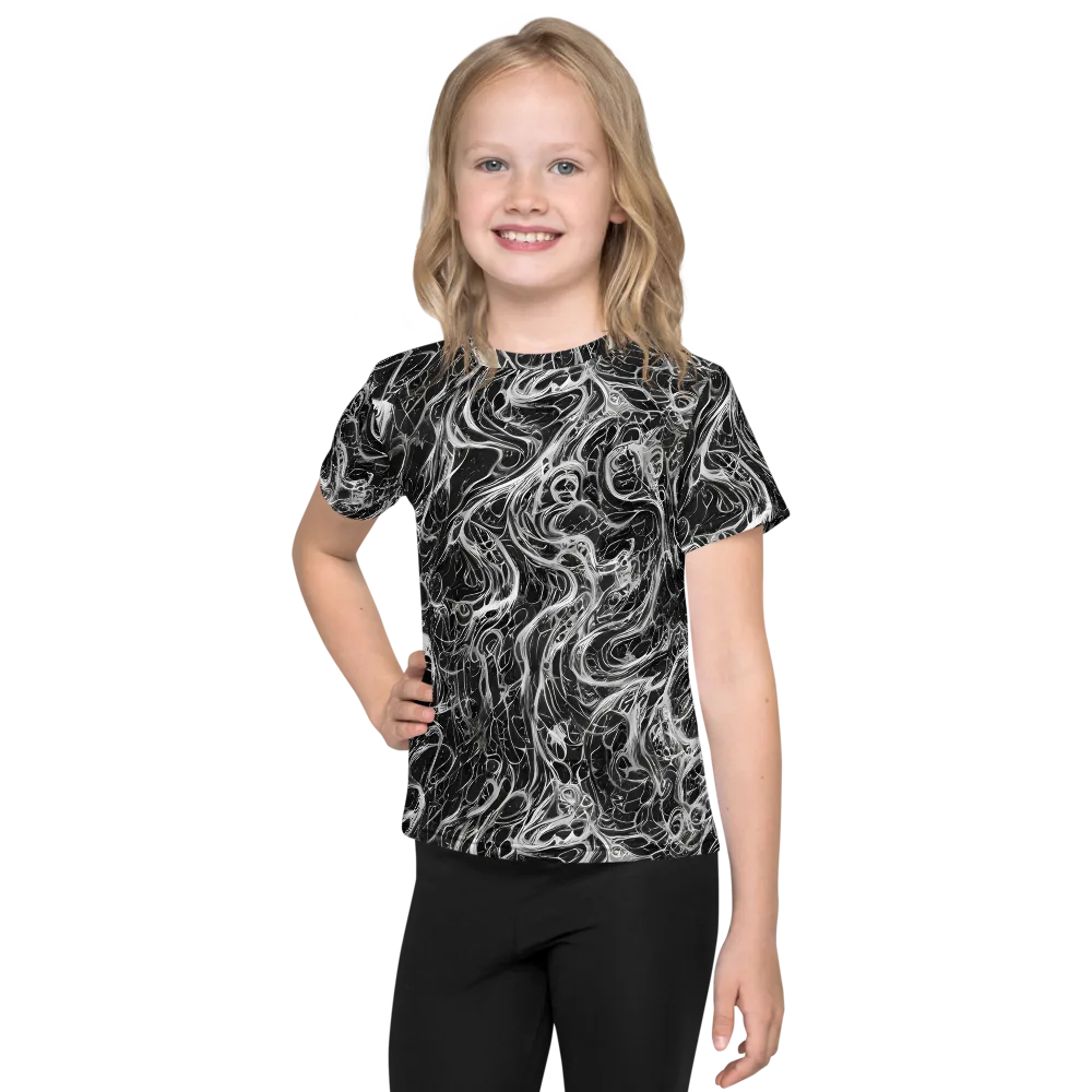 Obsidian Tide on Kids Crew Neck T-Shirt — Front