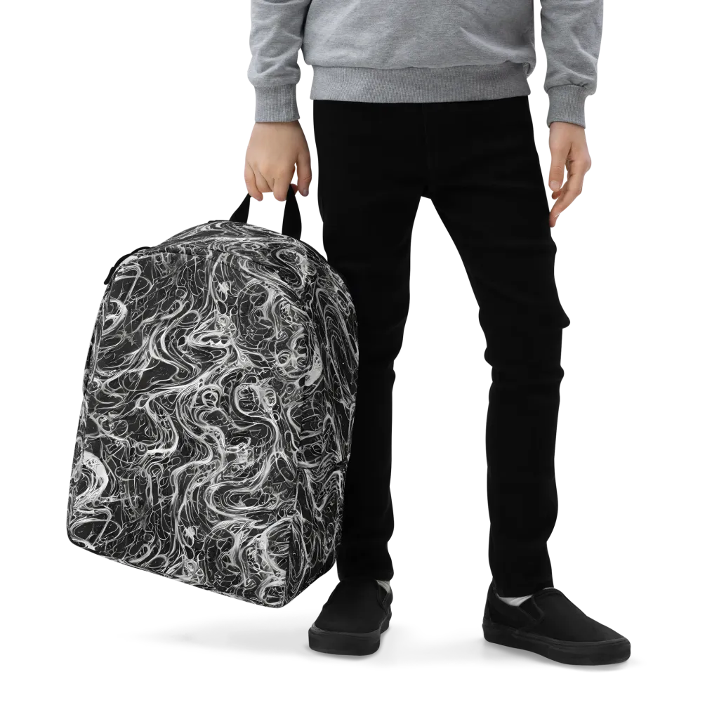 Obsidian Tide on Minimalist Backpack — Zoomed-in