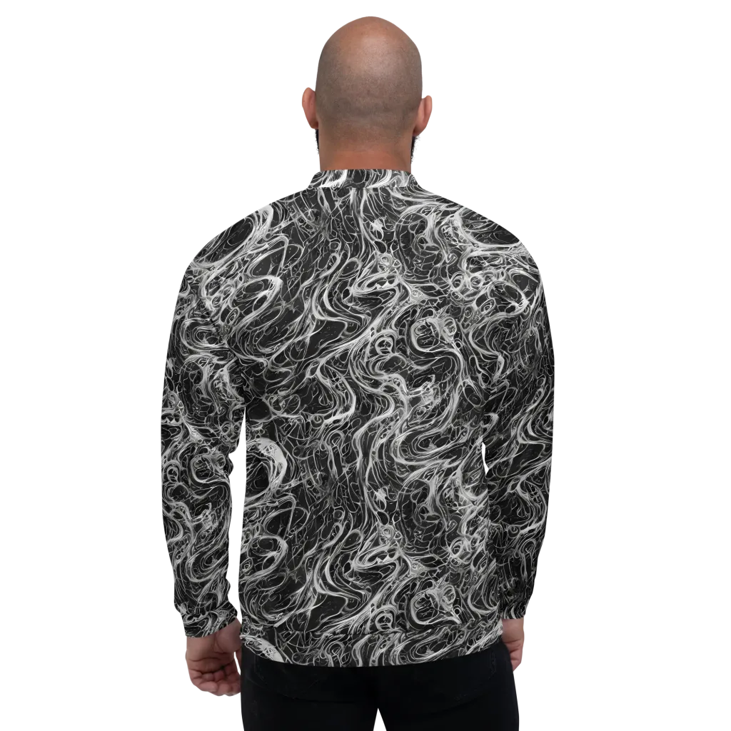 Obsidian Tide on Bomber Jacket — Back