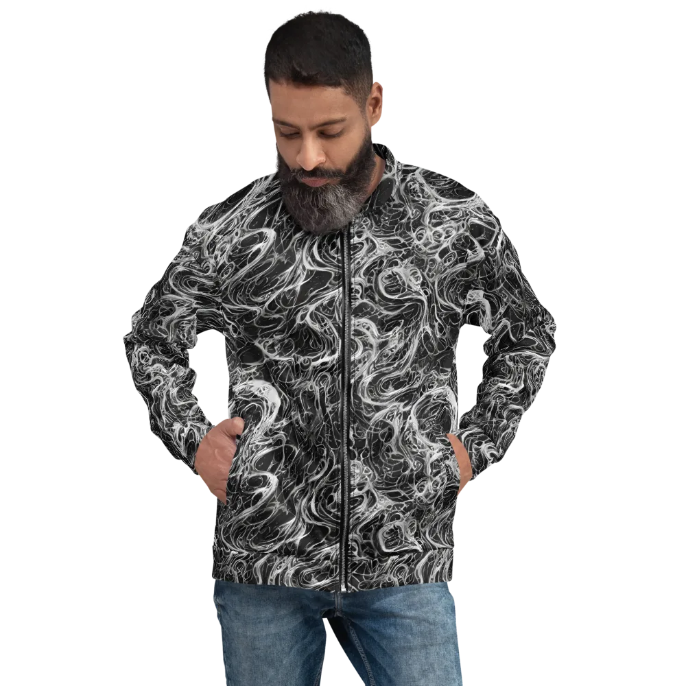 Obsidian Tide on Bomber Jacket — Front