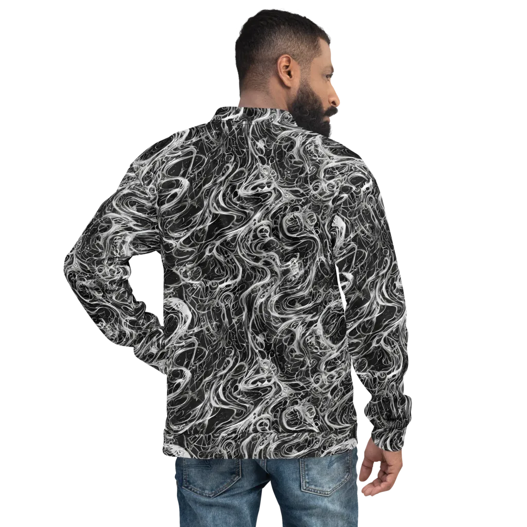Obsidian Tide on Bomber Jacket — Back