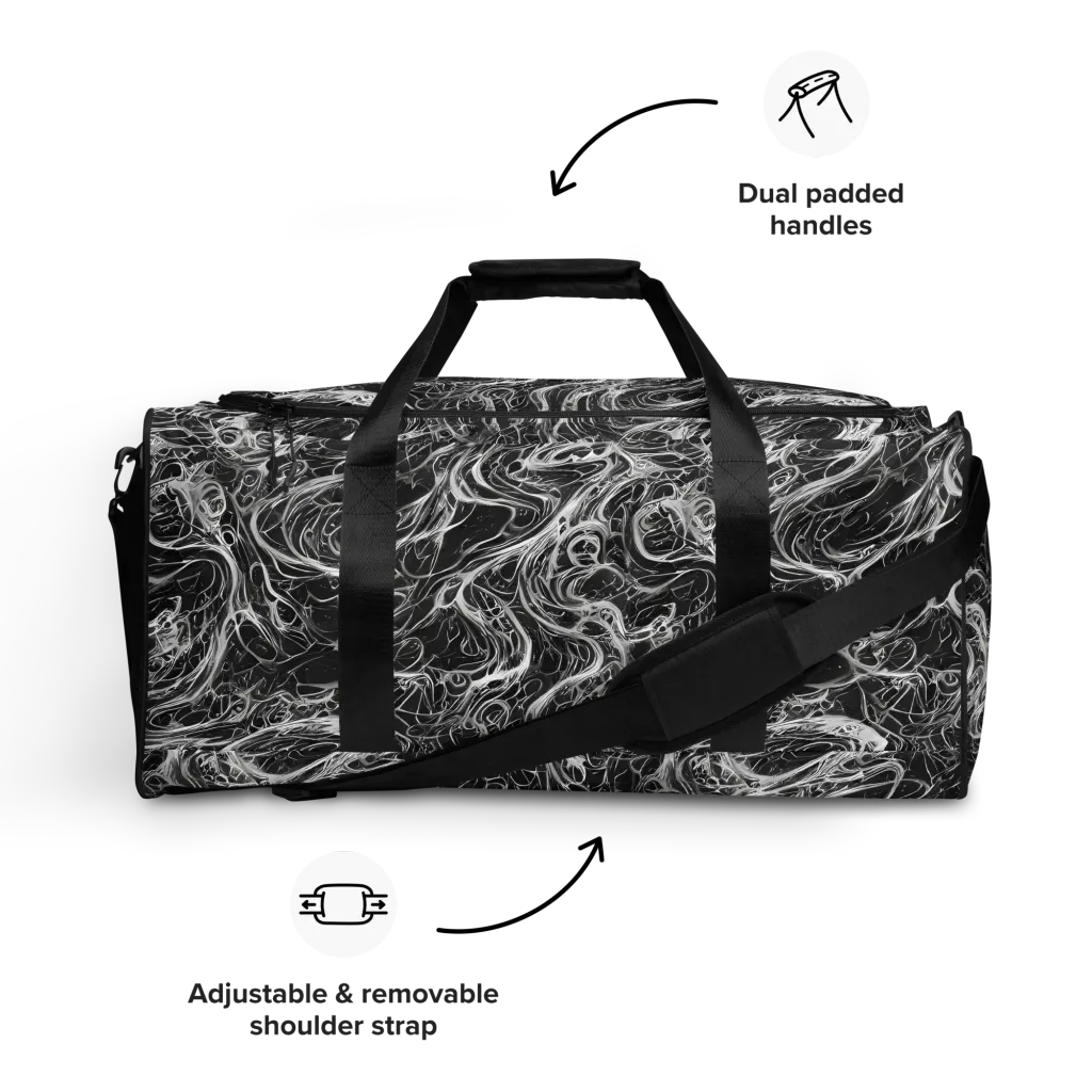 Obsidian Tide on Duffle Bag — Front