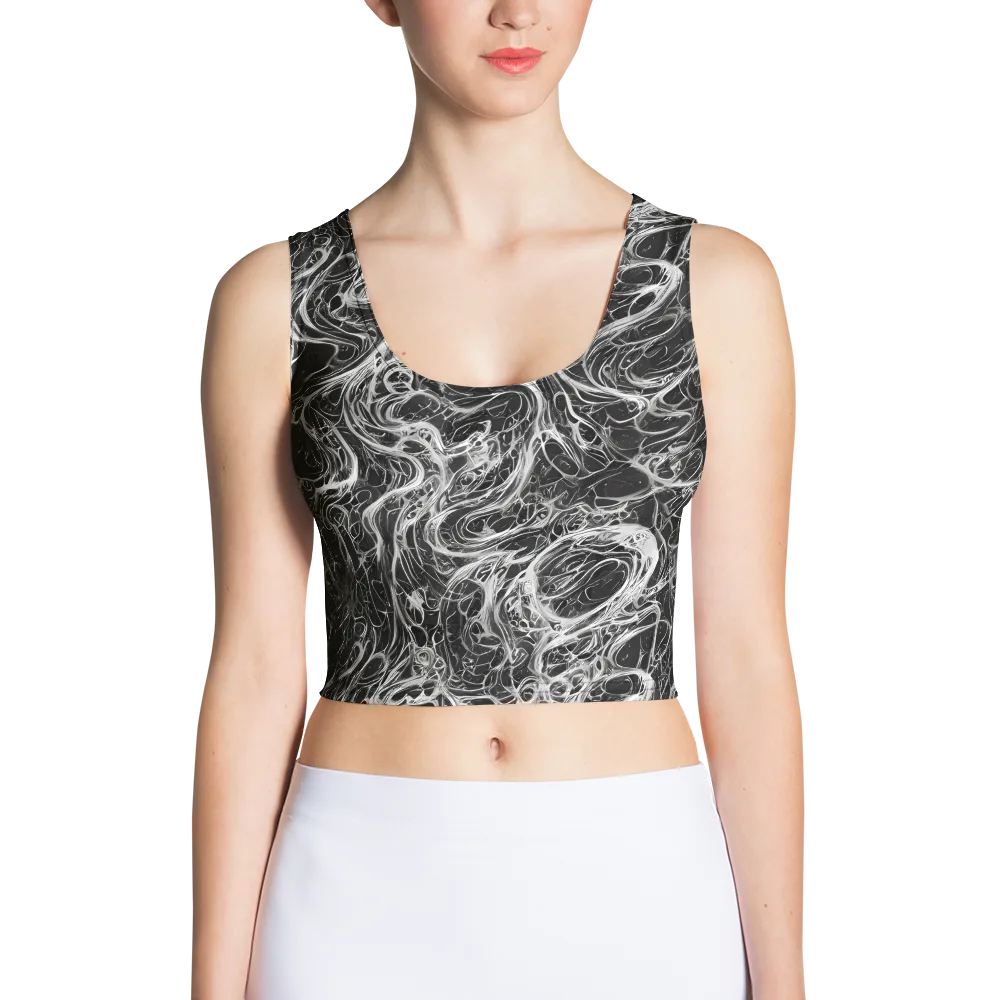 Obsidian Tide on Crop Top — Front
