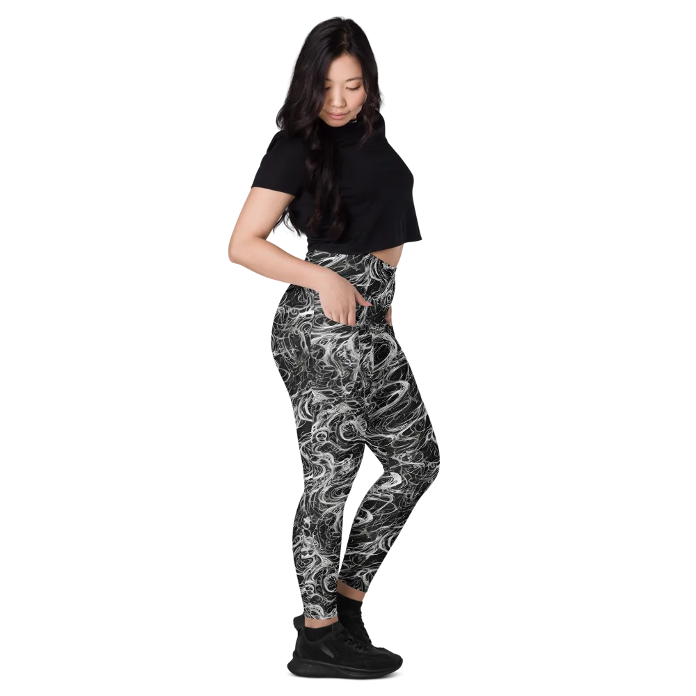 Obsidian Tide on Leggings with Pockets — Right