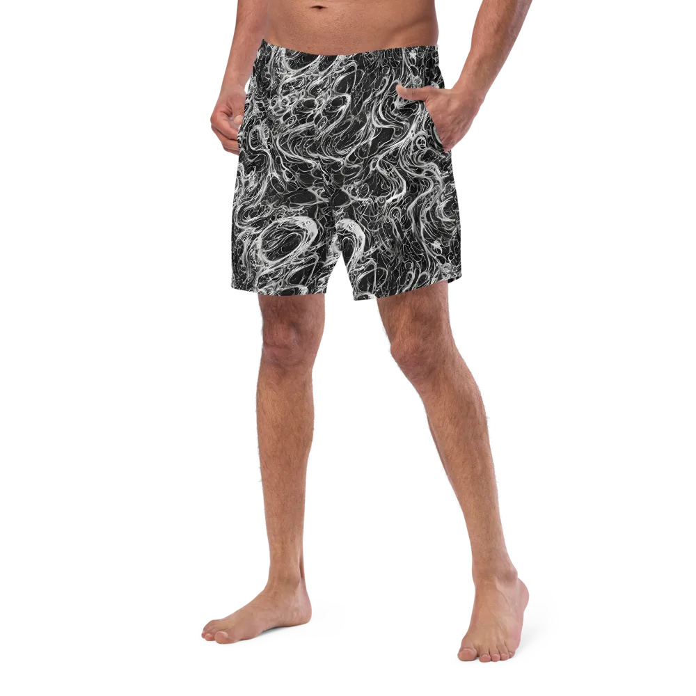 Obsidian Tide on Swim Trunks — Left Front