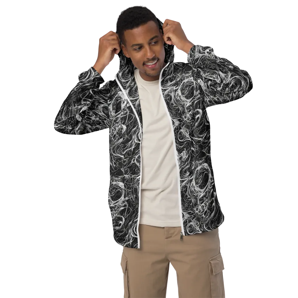 Obsidian Tide on Men's Windbreaker — Front