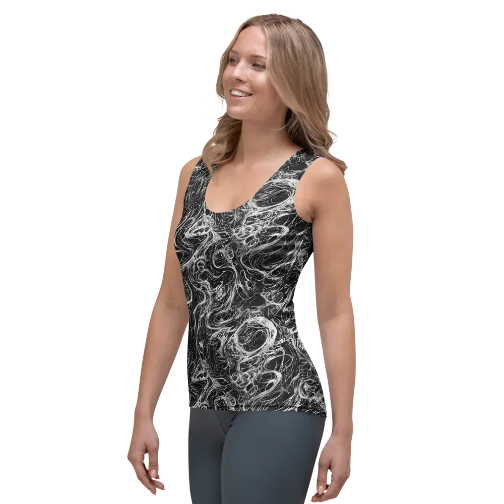 Obsidian Tide on Women's Tank Top — Left Front