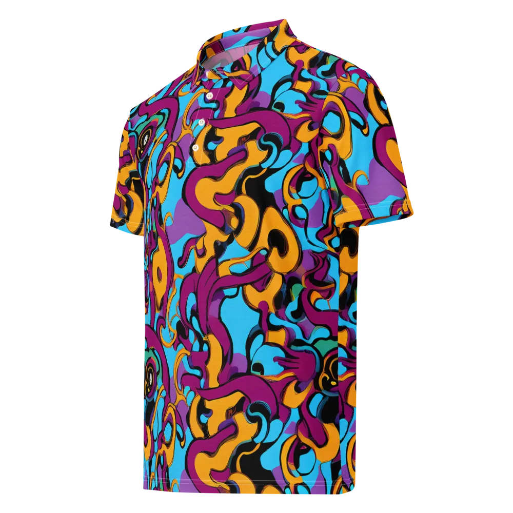 Purple Ignition on Men's Slim Fit Polo Shirt — Left Front