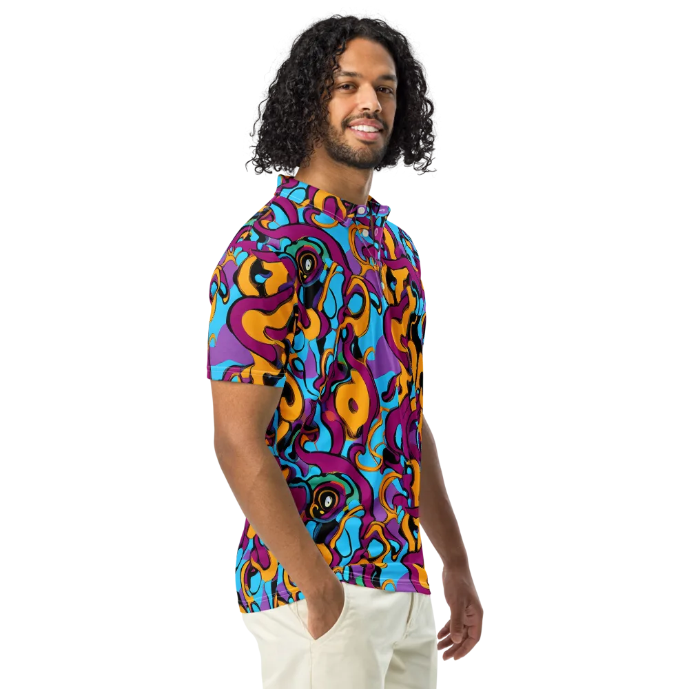 Purple Ignition on Men's Slim Fit Polo Shirt — Right Front