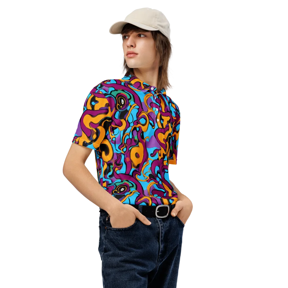 Purple Ignition on Men's Slim Fit Polo Shirt — Right Front