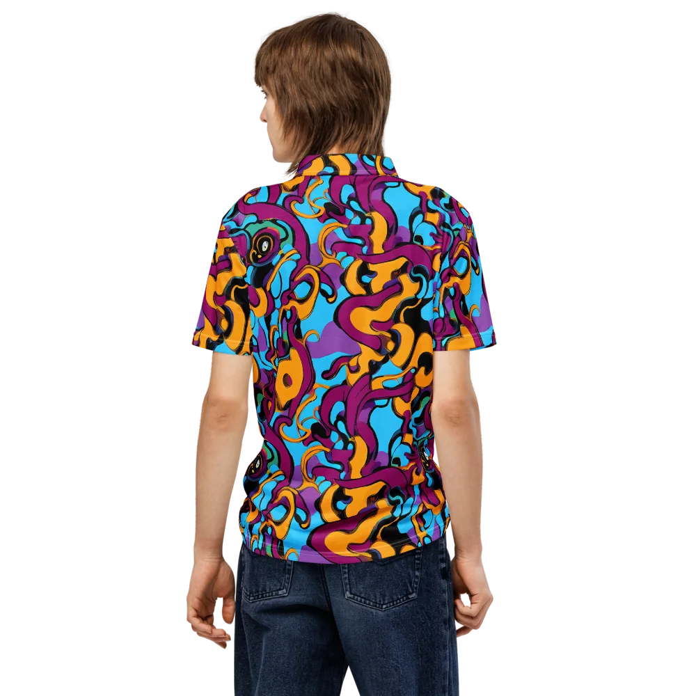 Purple Ignition on Men's Slim Fit Polo Shirt — Back