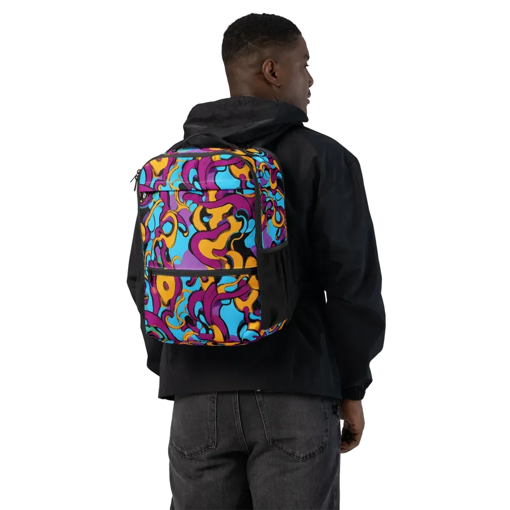 Purple Ignition on Utility Backpack — Back