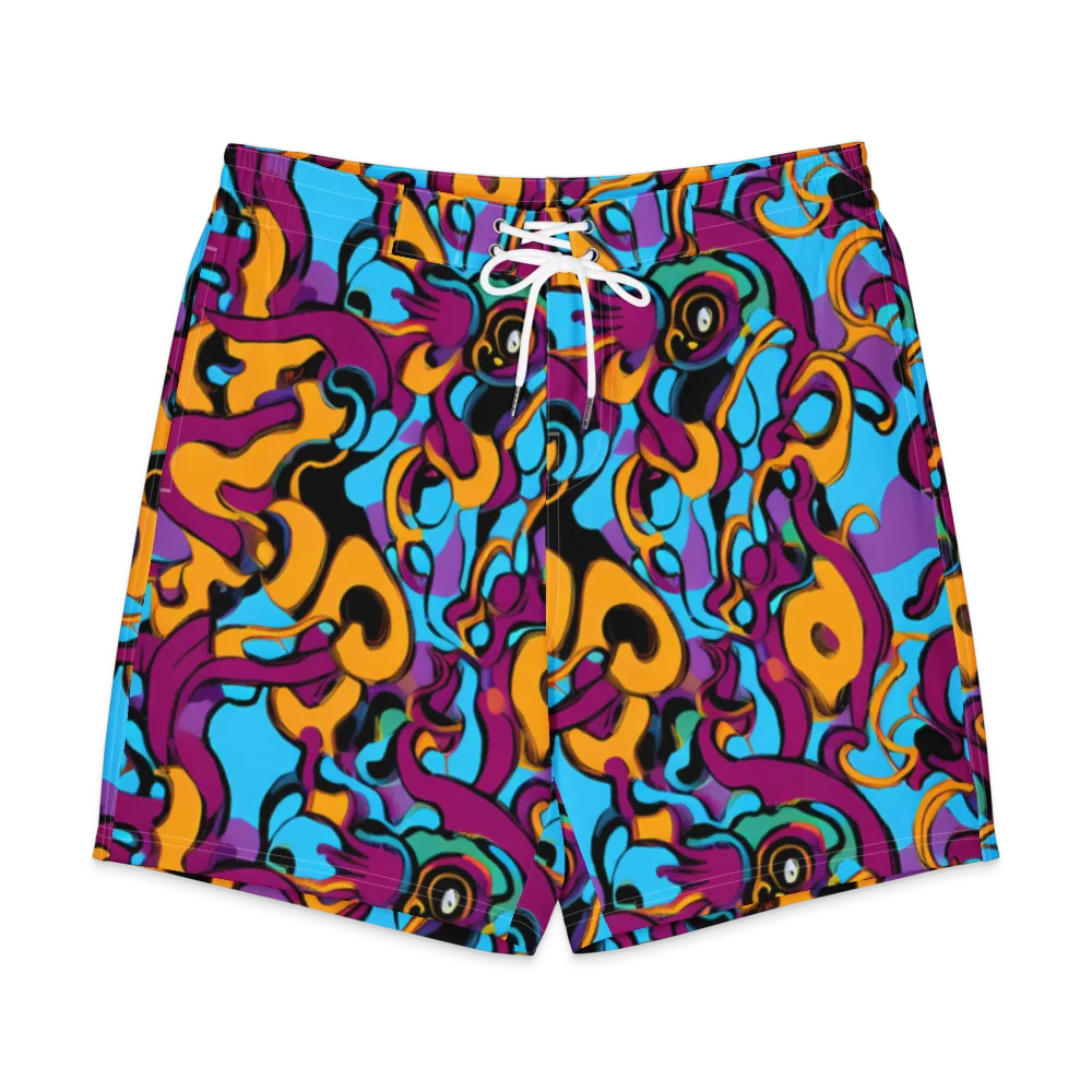 Purple Ignition on Men's Board Shorts — Front