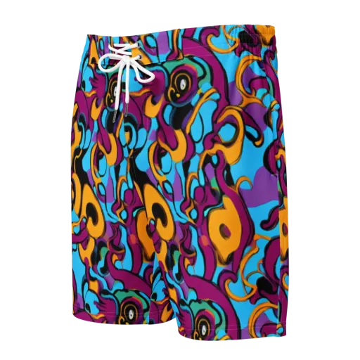 Purple Ignition on a Men's Board Shorts