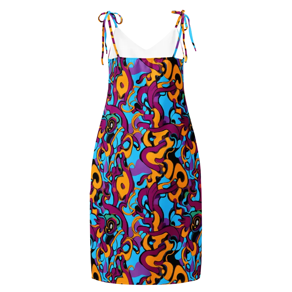Purple Ignition on Slip Dress — Back