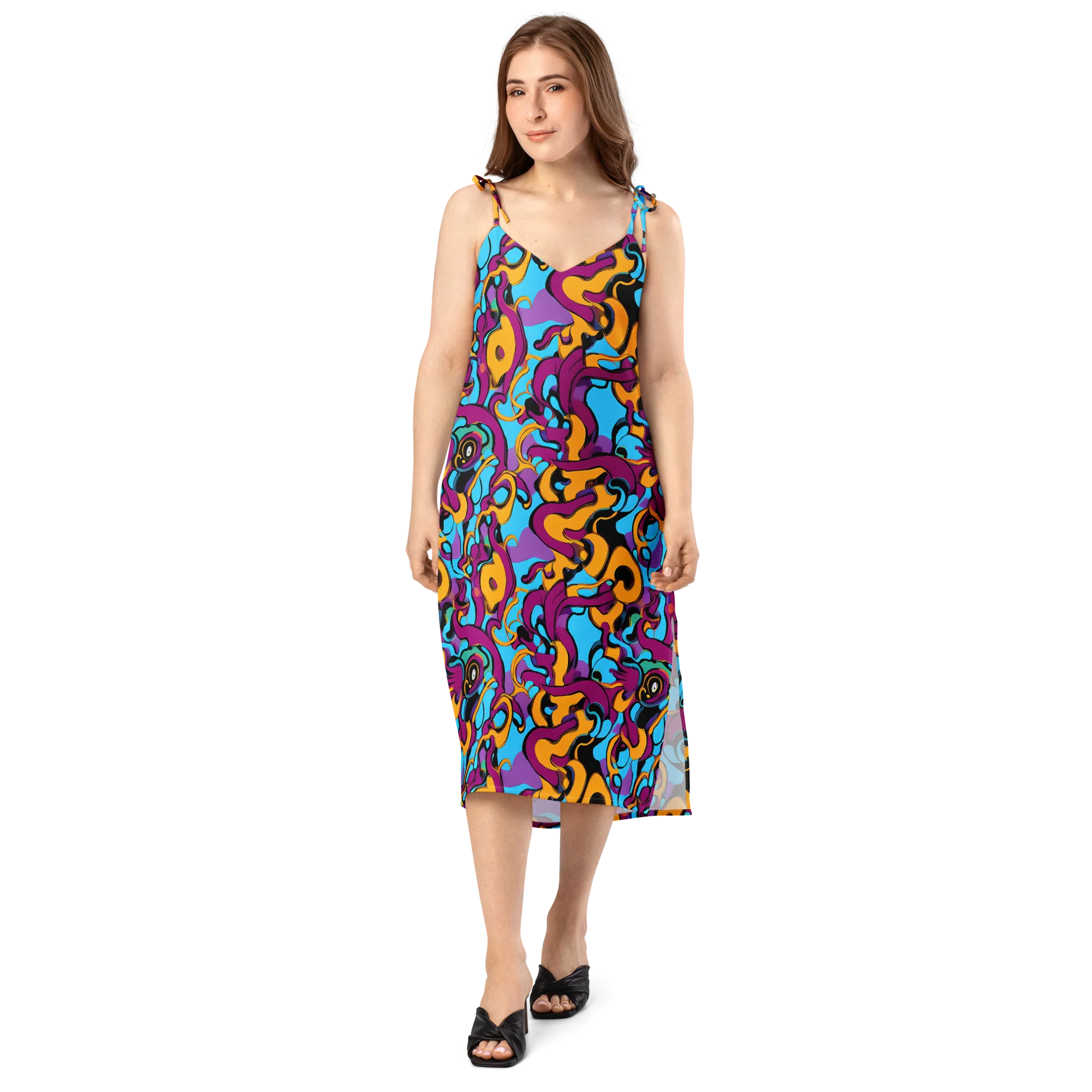Purple Ignition on Slip Dress — Front