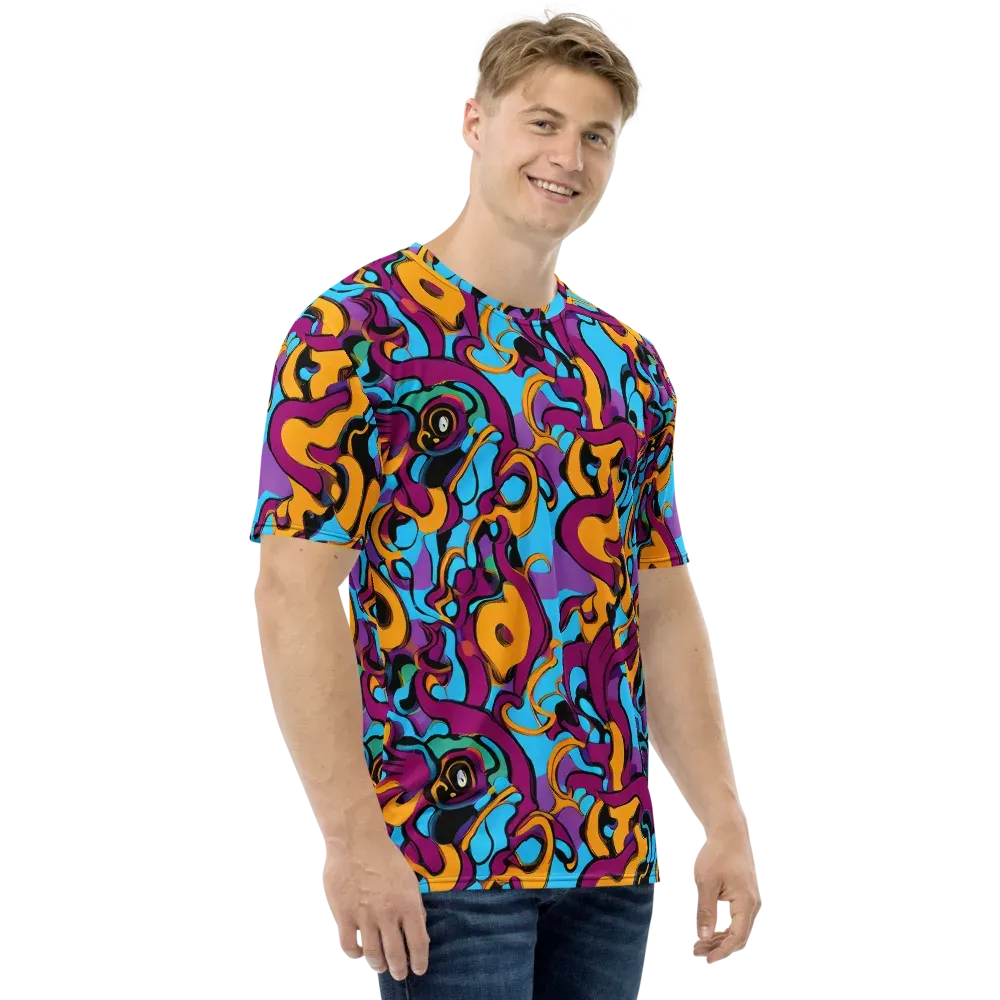 Purple Ignition on Men's Crew Neck T-Shirt — Right
