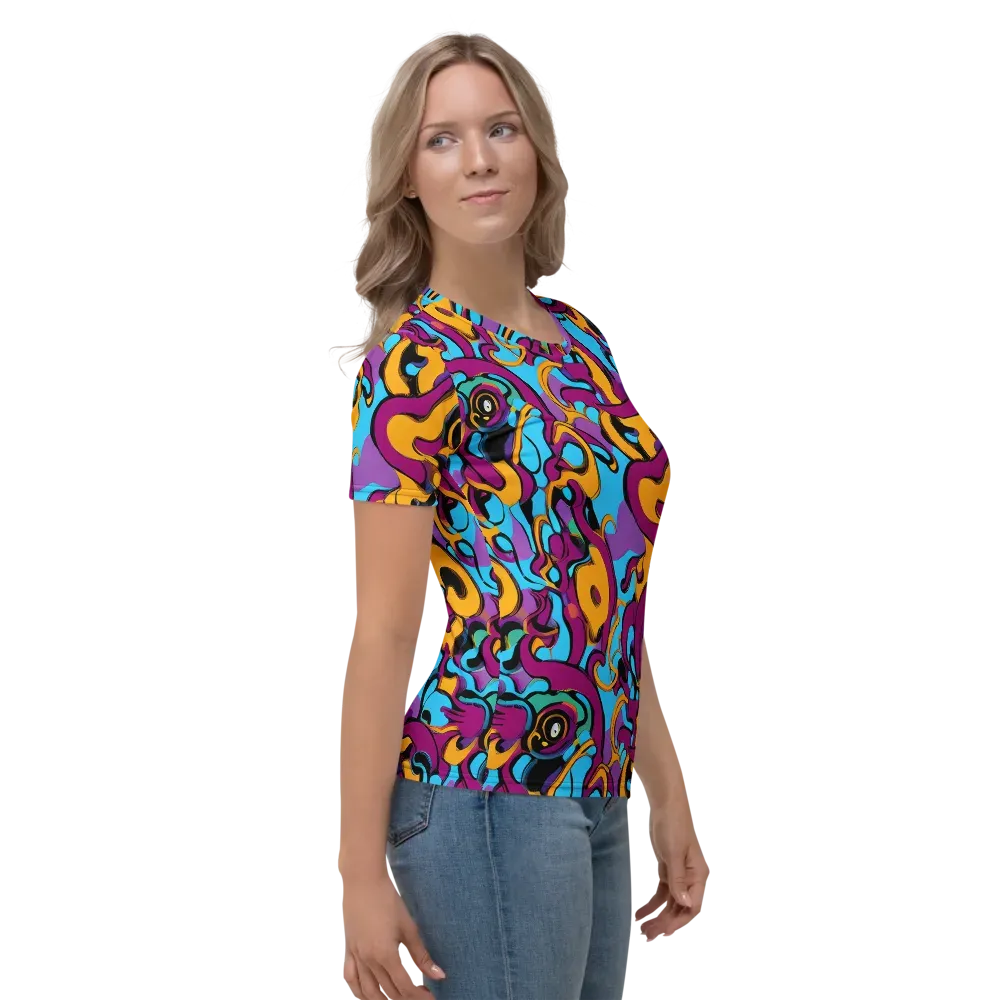 Purple Ignition on Women's Crew Neck T-Shirt — Right