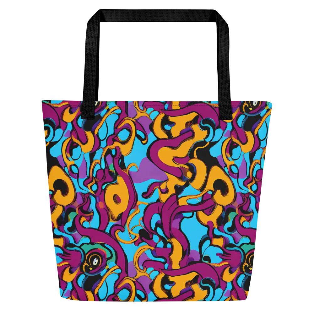 Purple Ignition on Large Tote Bag W/ Pocket — Front