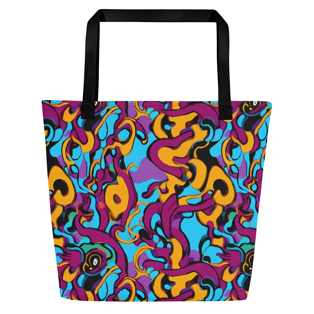 Purple Ignition on Large Tote Bag W/ Pocket — Front