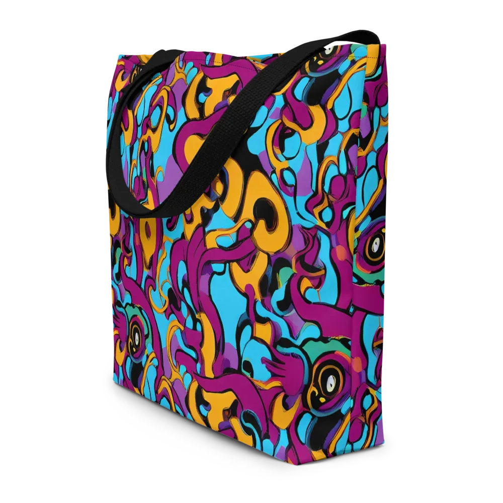 Purple Ignition on Large Tote Bag W/ Pocket — Front
