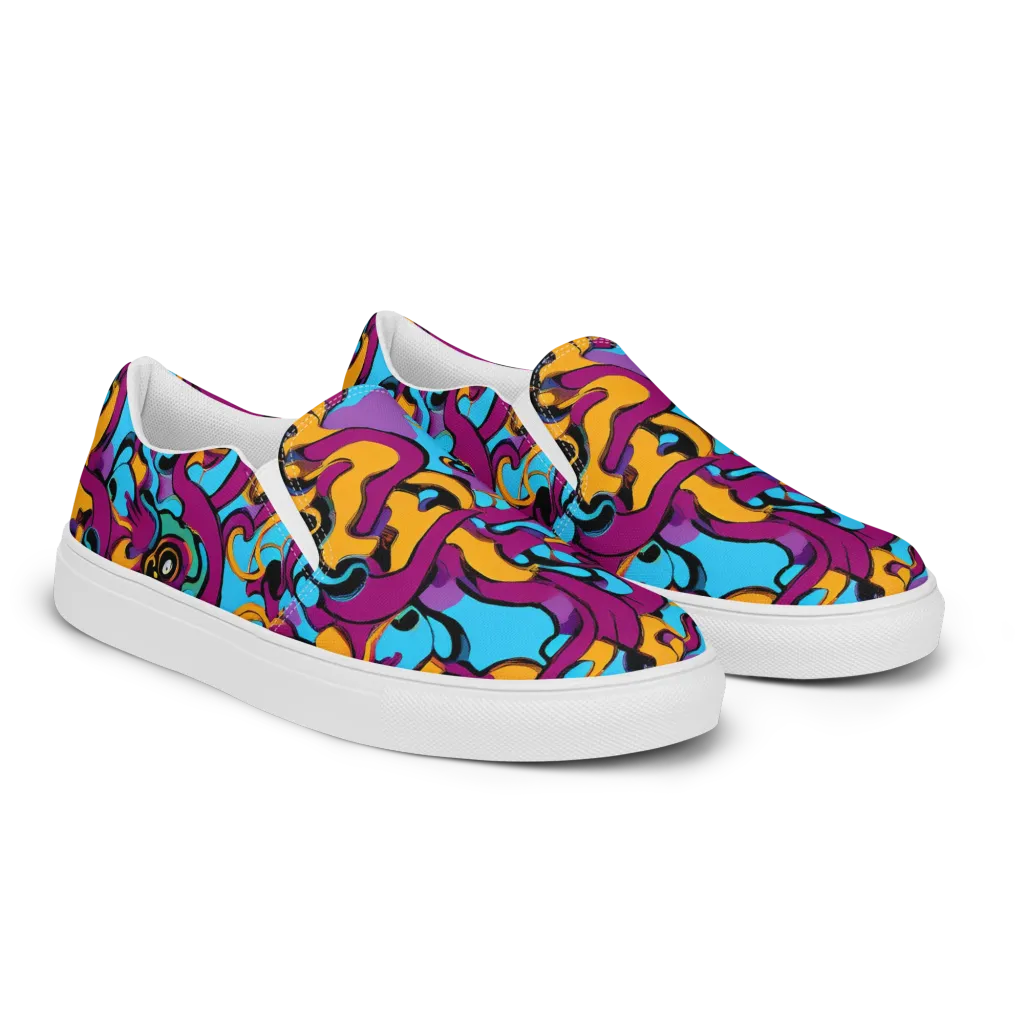 Purple Ignition on Women's Slip-On Canvas Shoes — Right Front