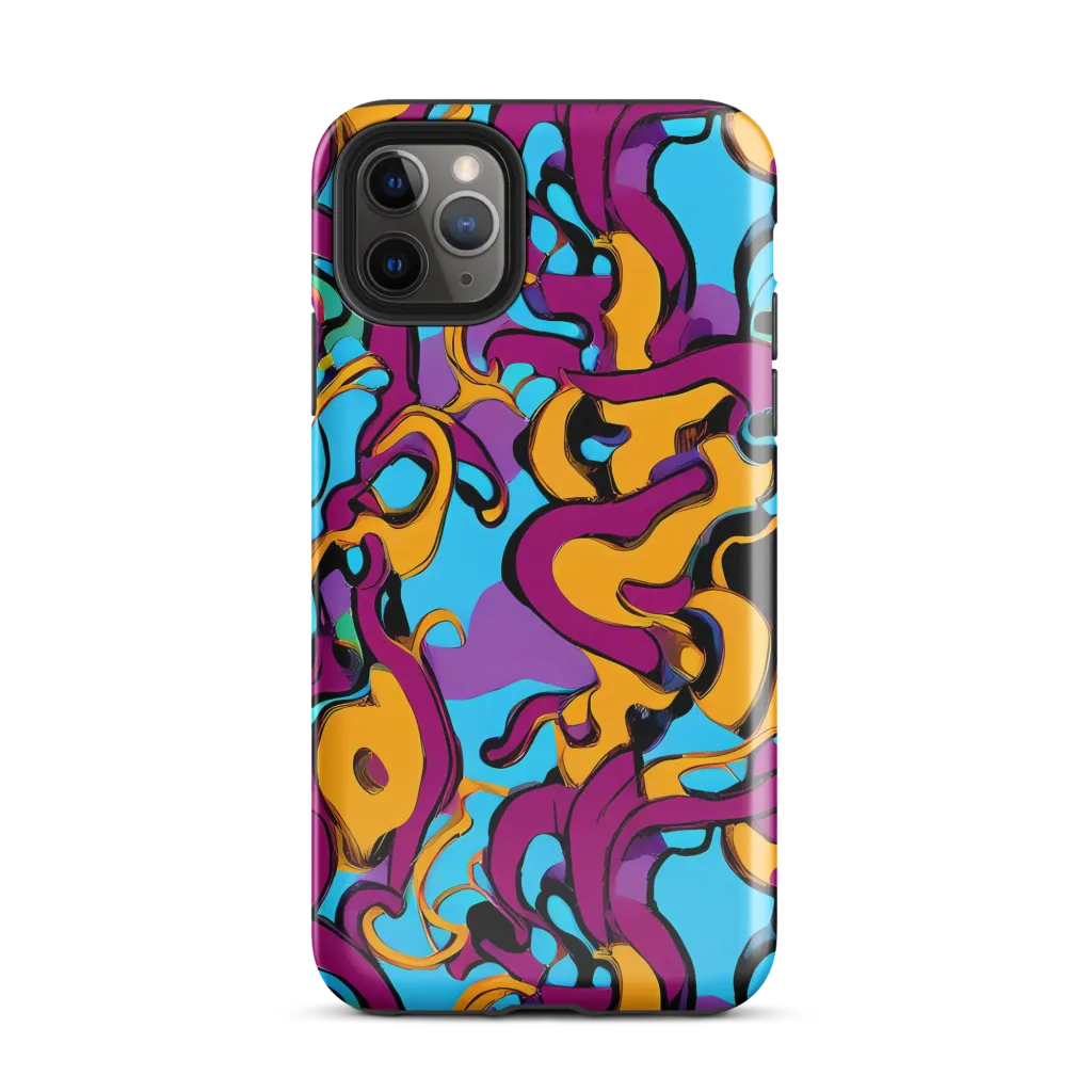 Purple Ignition on Tough Case for iPhone® — Front