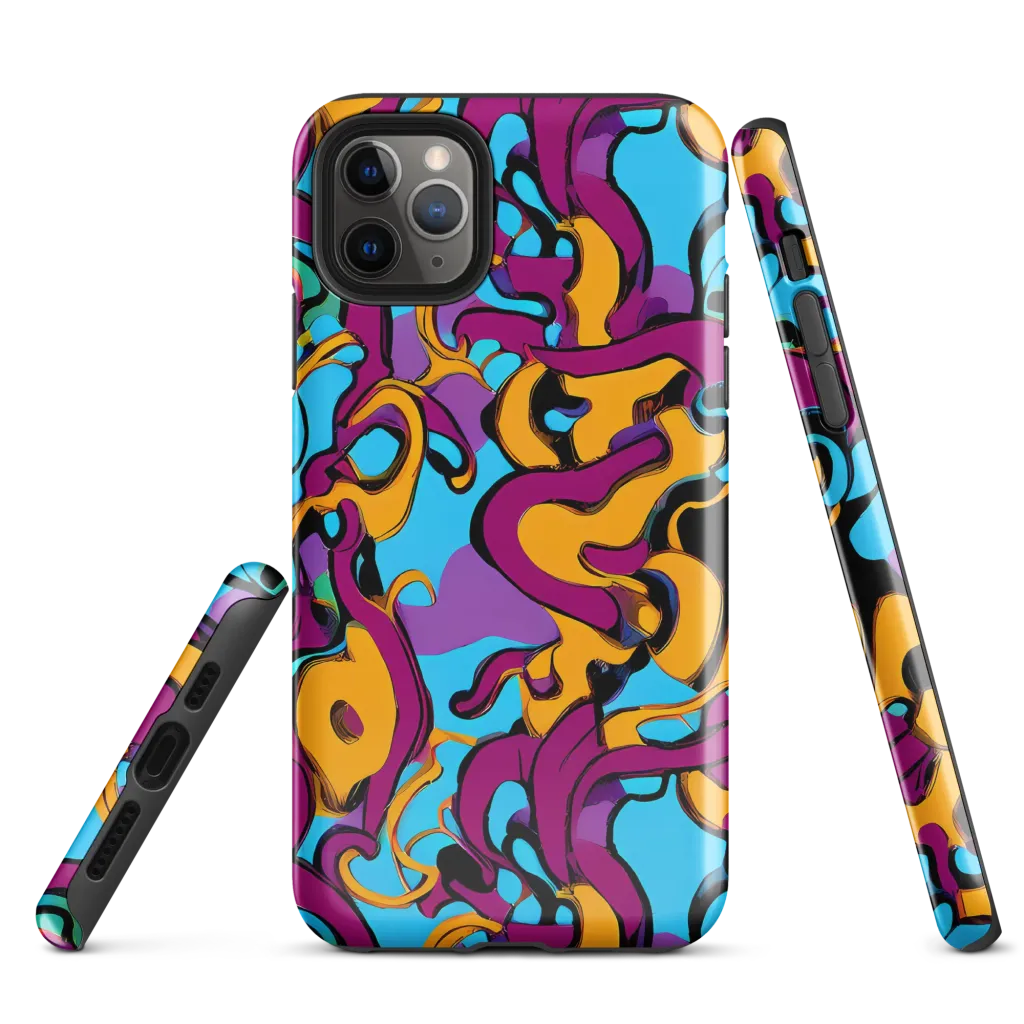 Purple Ignition on Tough Case for iPhone® — Front