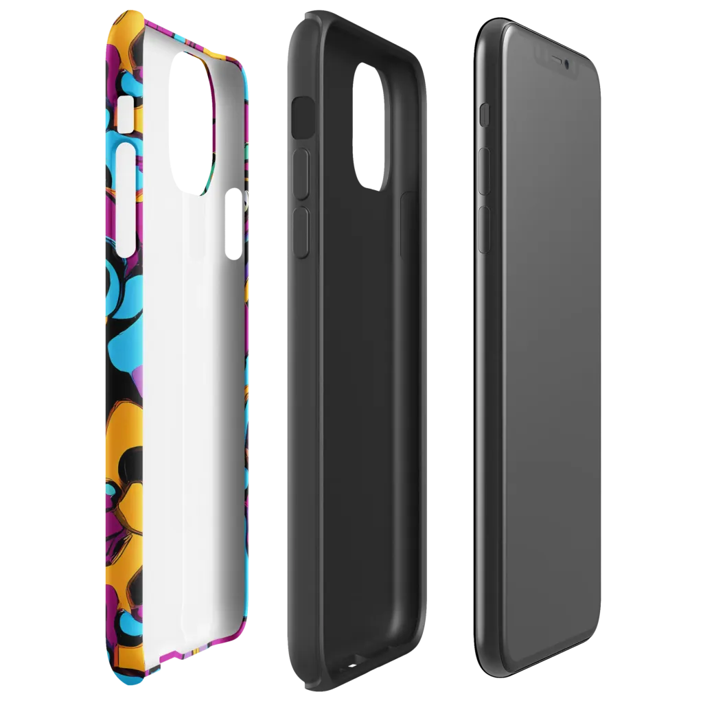 Purple Ignition on Tough Case for iPhone® — Right