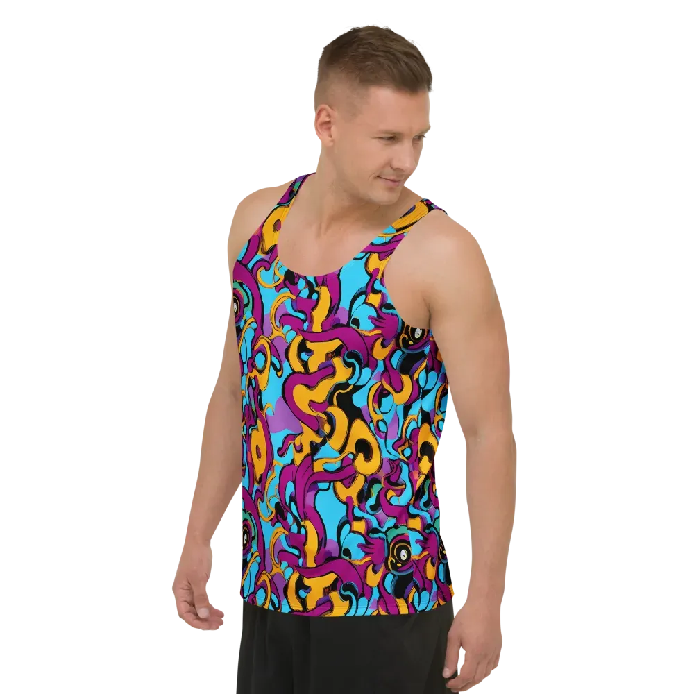 Purple Ignition on Men's Tank Top — Left Front