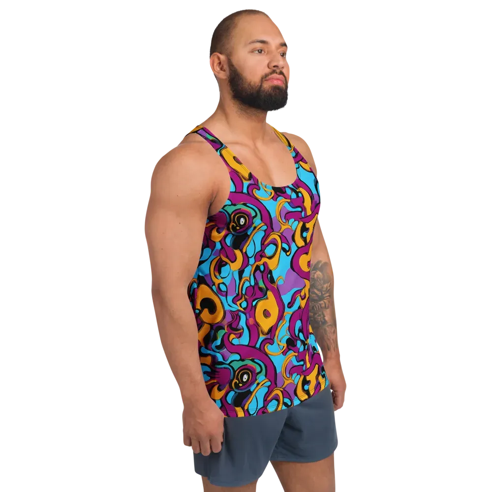 Purple Ignition on Men's Tank Top — Right Front
