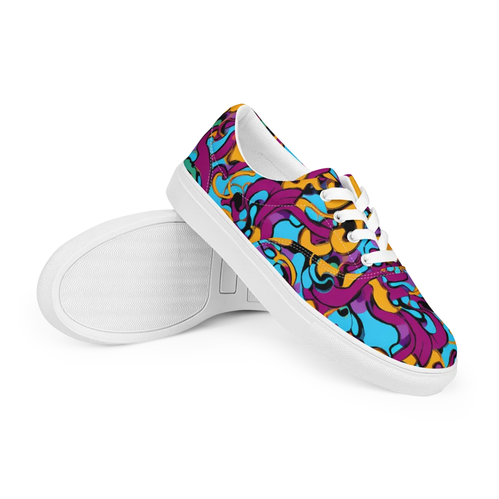 Purple Ignition on Men's Lace-Up Canvas Shoes — Right Front