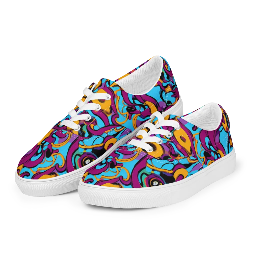 Purple Ignition on Men's Lace-Up Canvas Shoes — Left Front