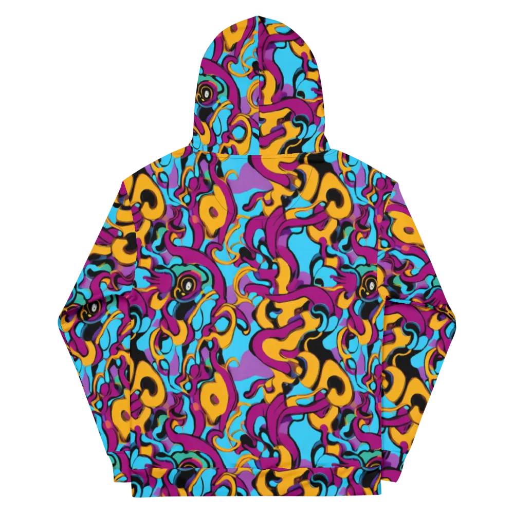 Purple Ignition on Cotton Hoodie — Back
