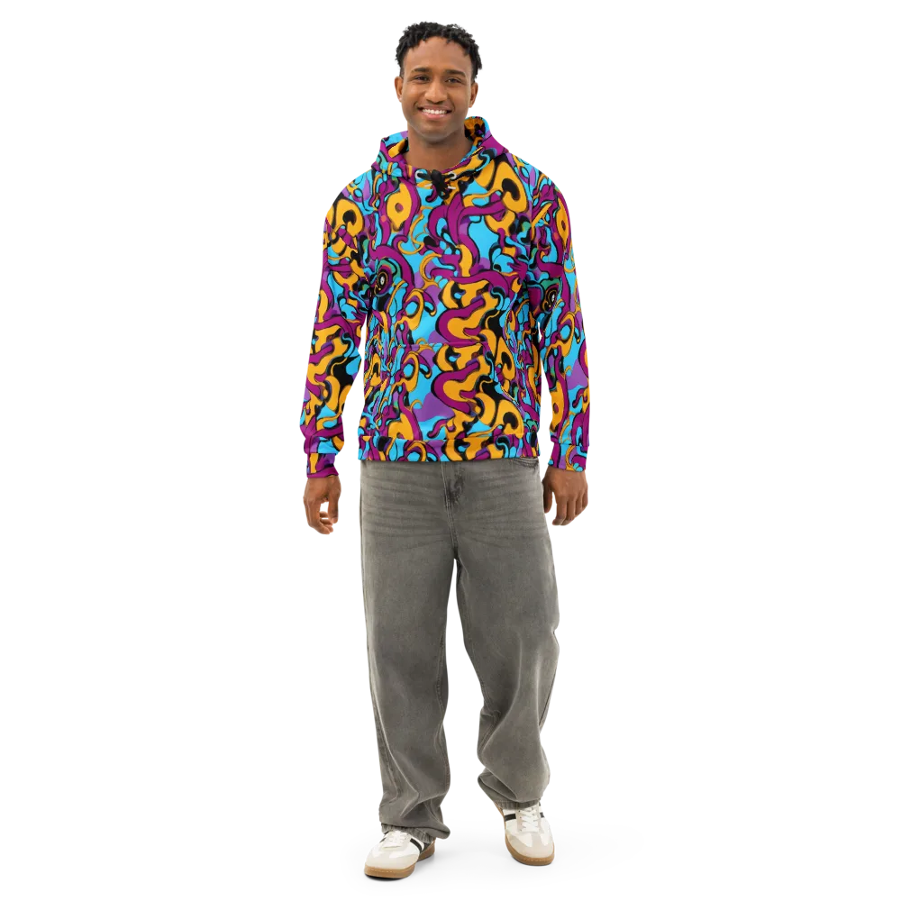 Purple Ignition on Cotton Hoodie — Front