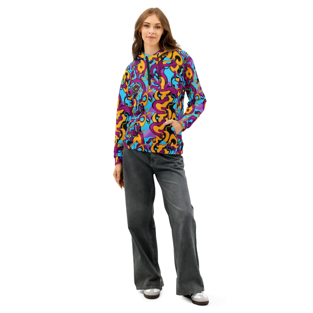 Purple Ignition on Cotton Hoodie — Front