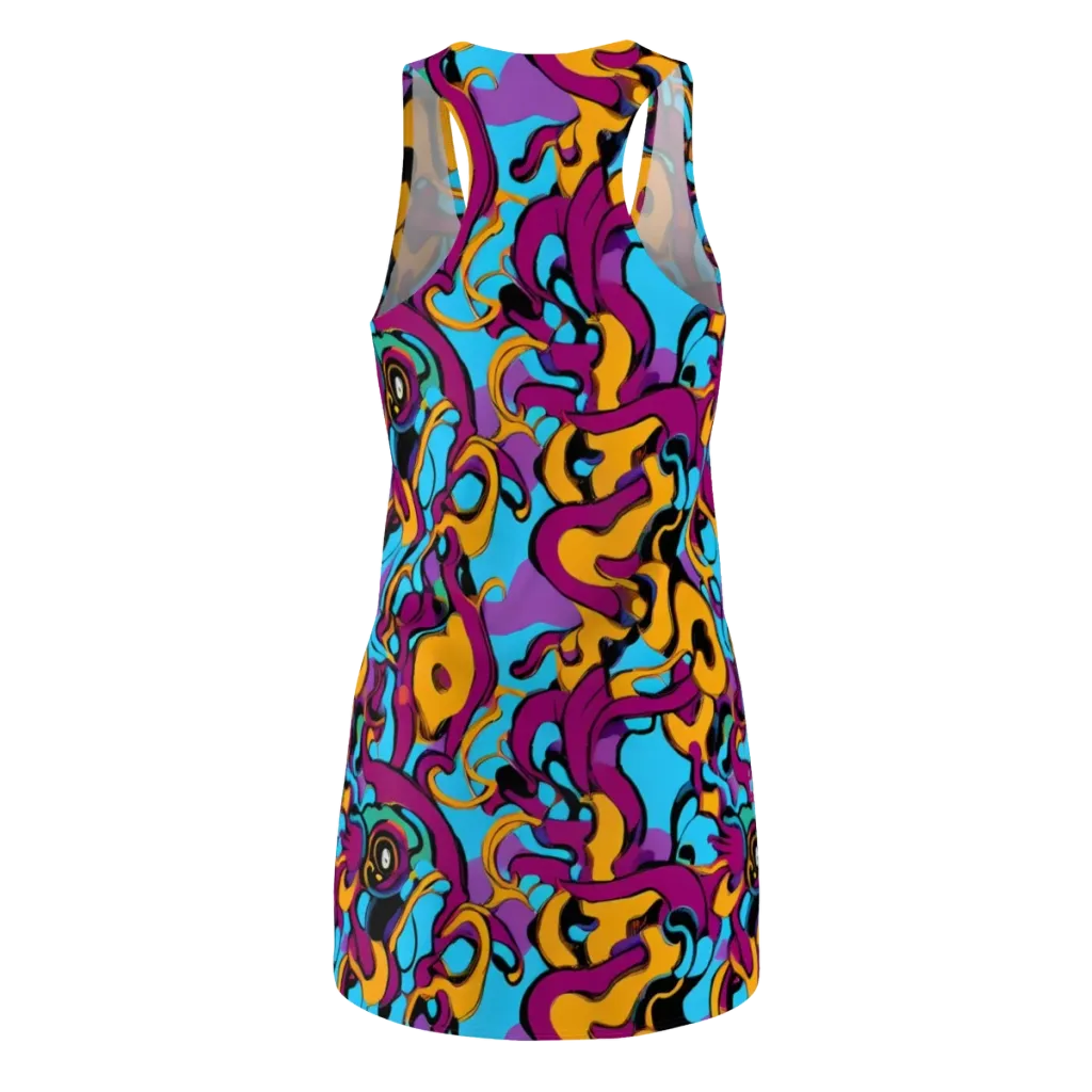 Purple Ignition on Racerback Dress — Back