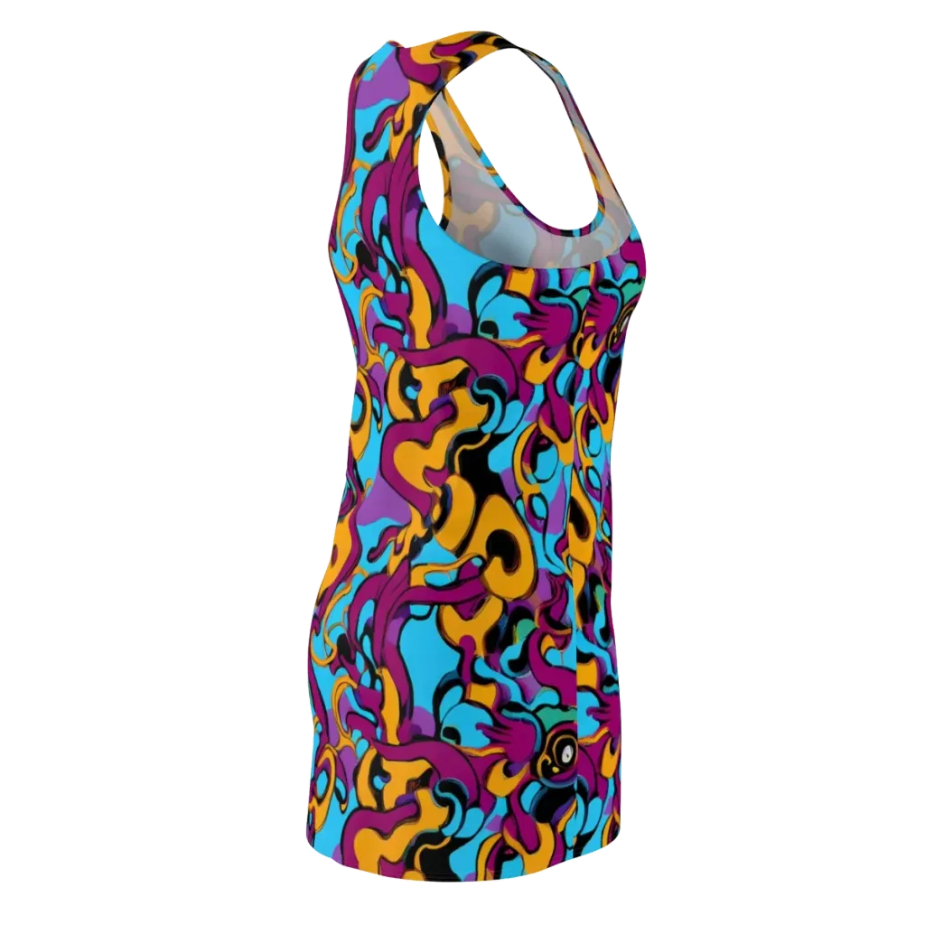 Purple Ignition on Racerback Dress — Back Side