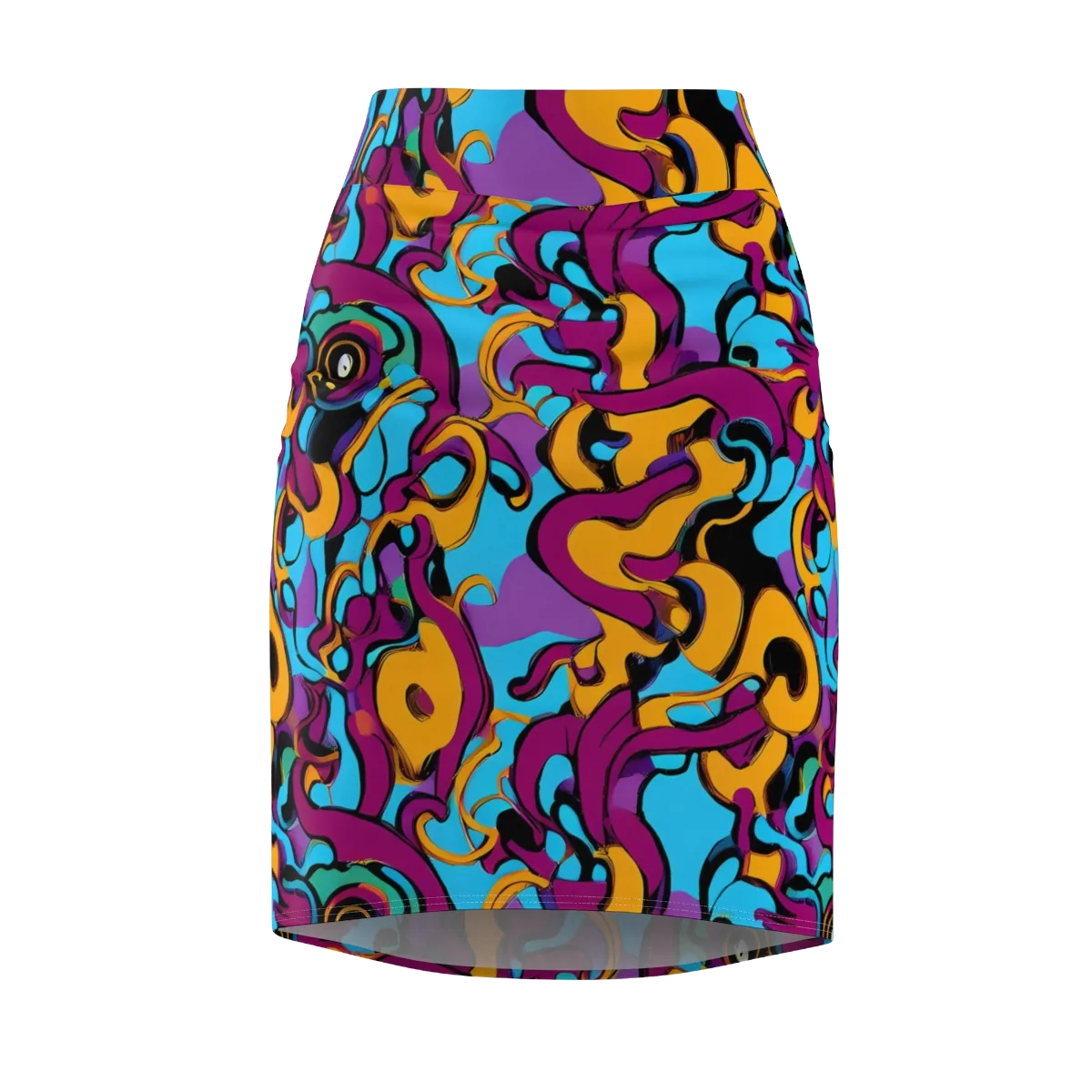 Purple Ignition on Pencil Skirt — Front