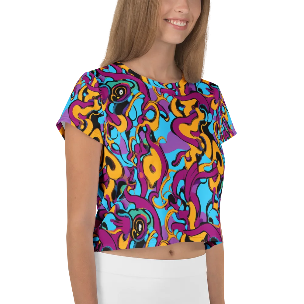 Purple Ignition on Crop Tee — Right