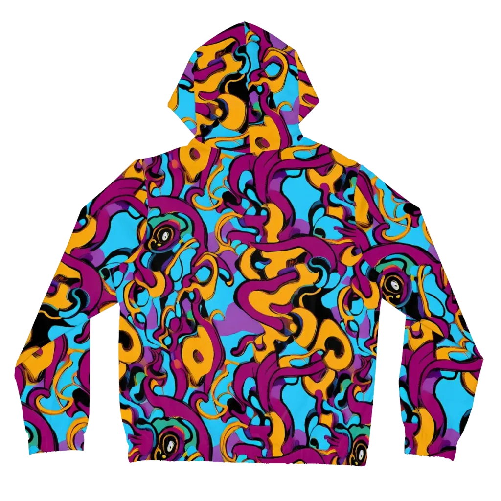 Purple Ignition on Women's Full-Zip Hoodie — Back