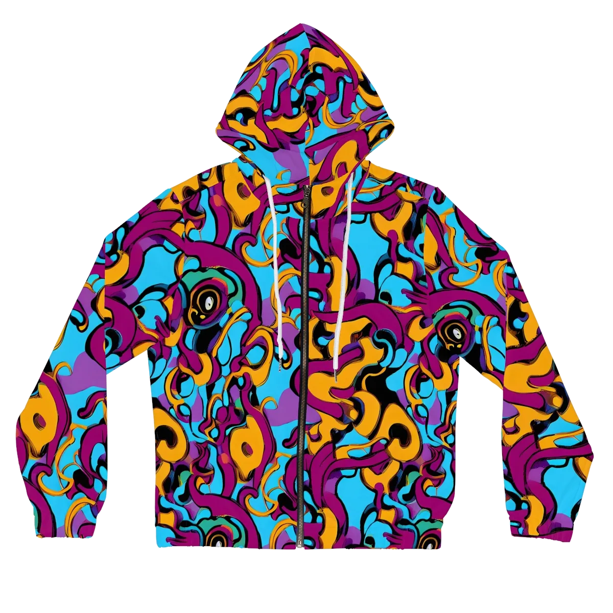 Purple Ignition on Women's Full-Zip Hoodie — Front