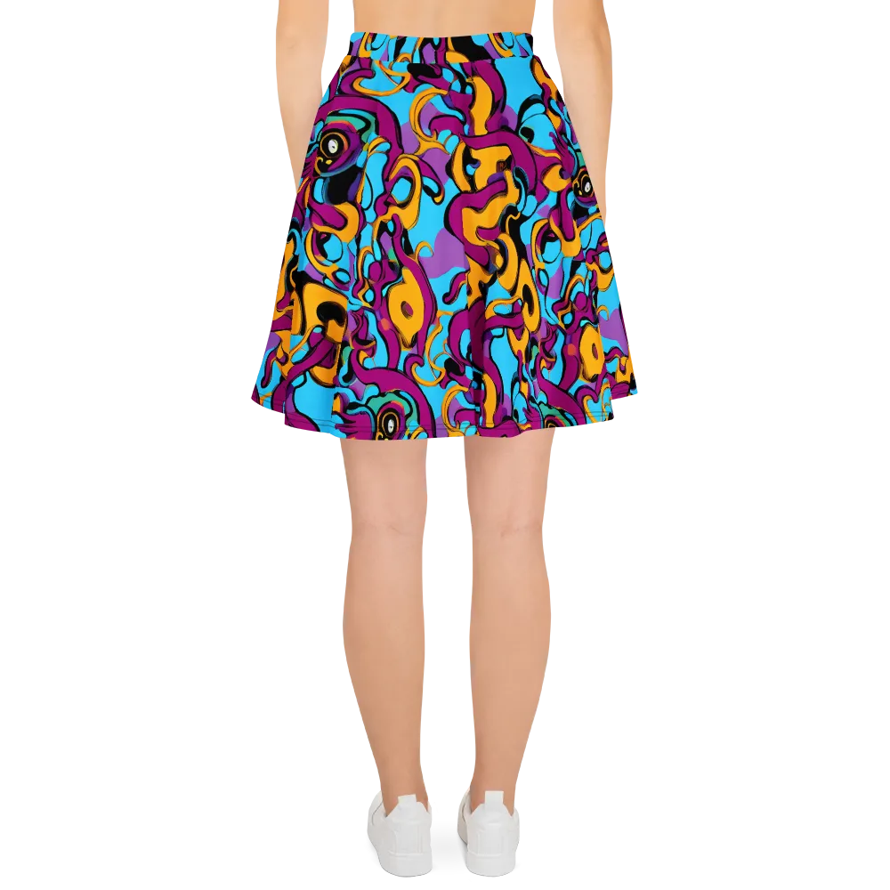 Purple Ignition on Skater Skirt — Back