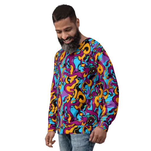 Purple Ignition on a Sweatshirt