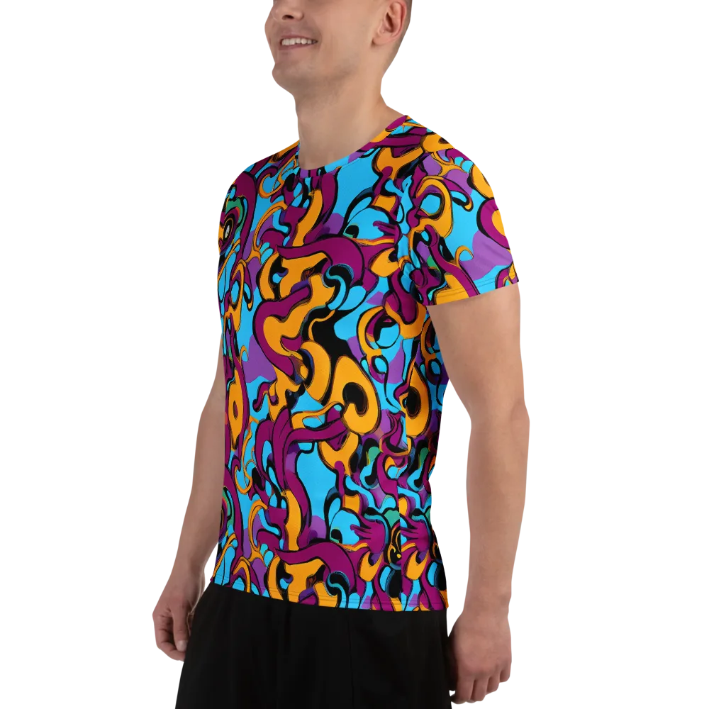 Purple Ignition on Men's Athletic T-Shirt — Left