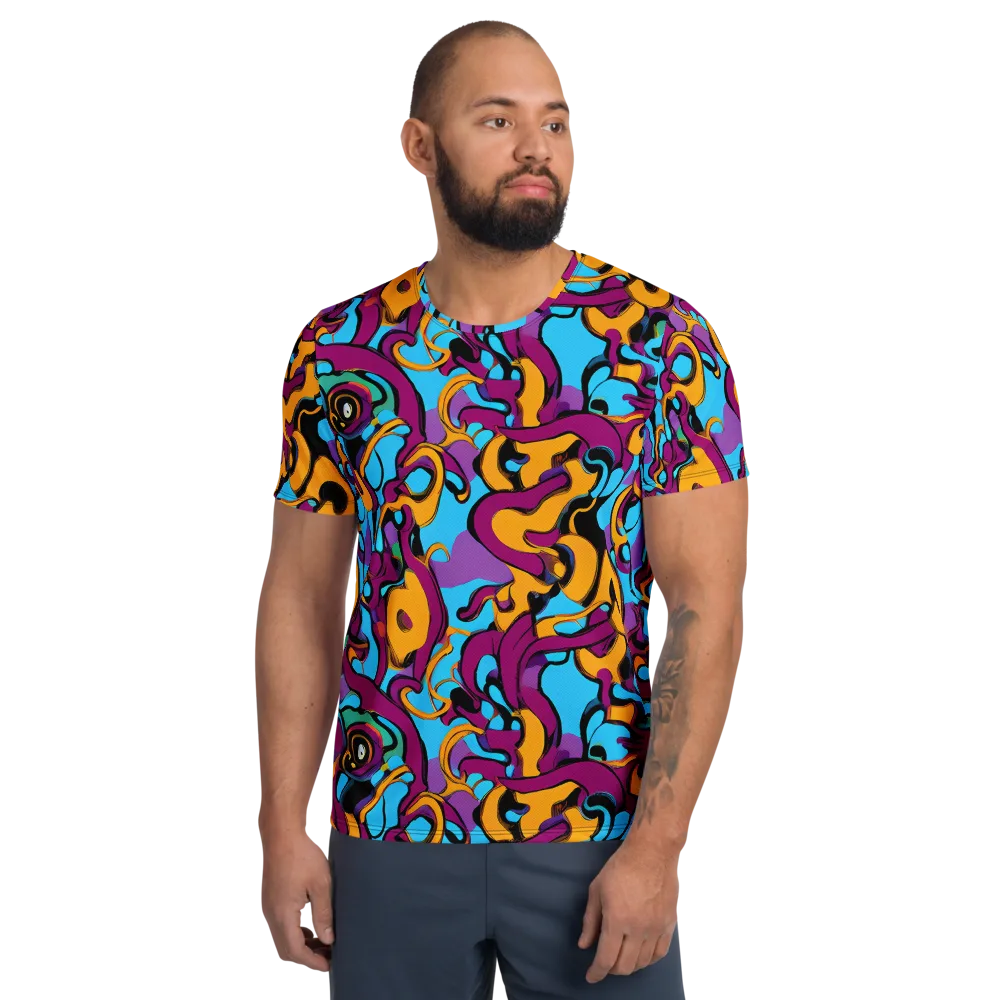 Purple Ignition on Men's Athletic T-Shirt — Front