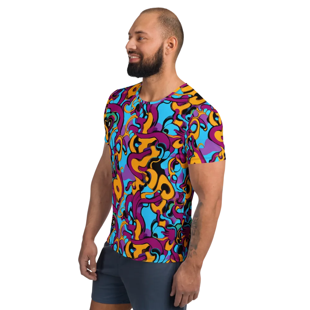 Purple Ignition on Men's Athletic T-Shirt — Left