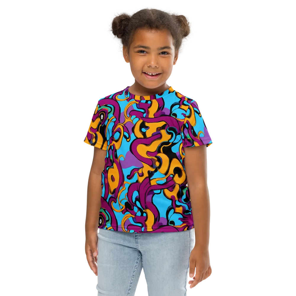 Purple Ignition on Kids Crew Neck T-Shirt — Front
