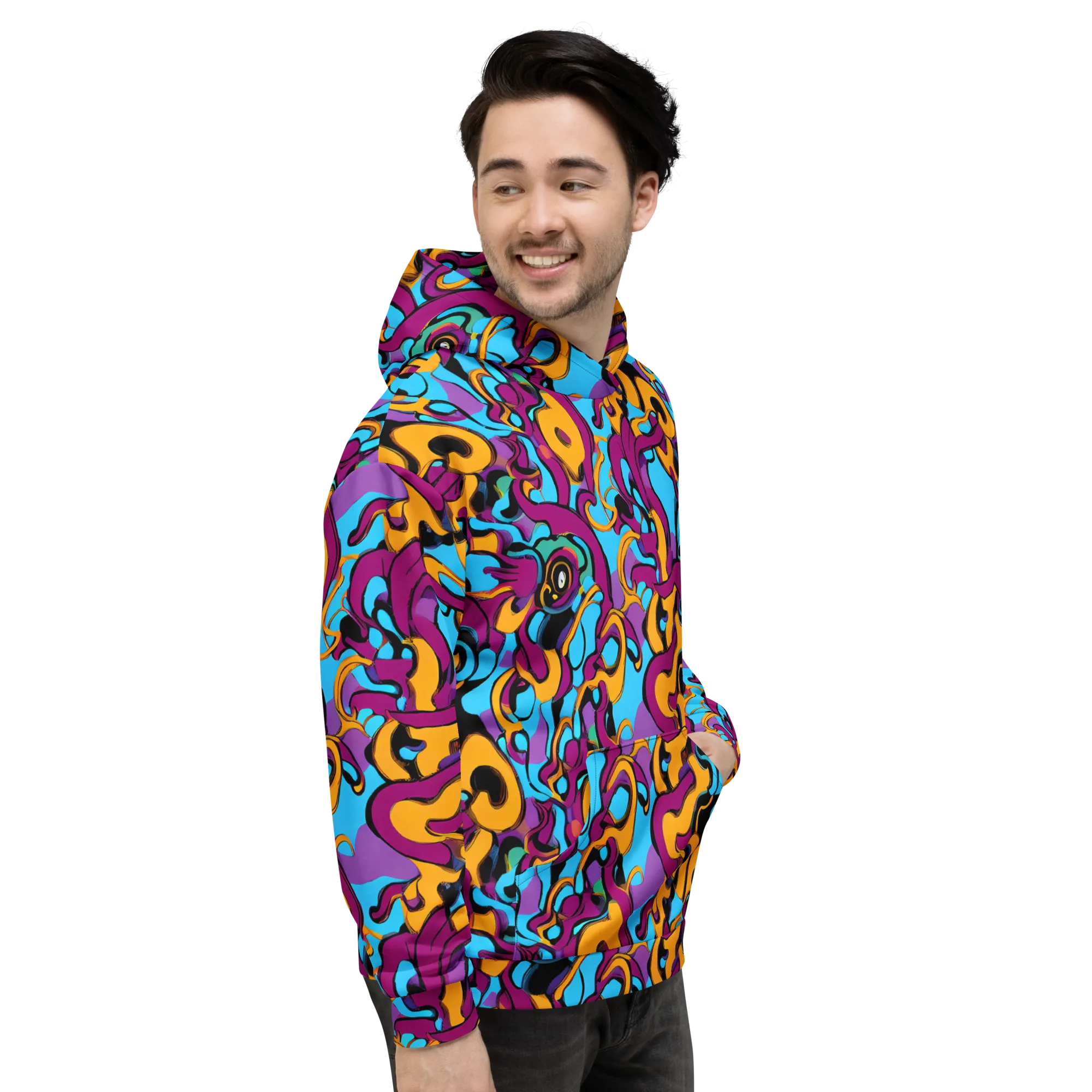Purple Ignition on Hoodie — Right