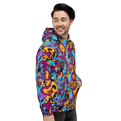 Purple Ignition on a Hoodie